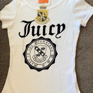 White juicy couture top size s